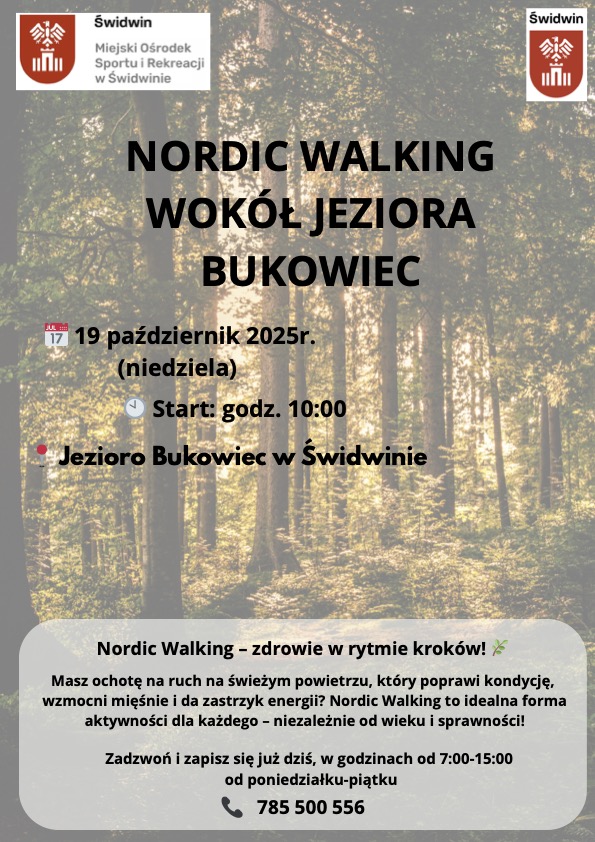 19.10.2025r. godz. 10.00 – Nordic Walking